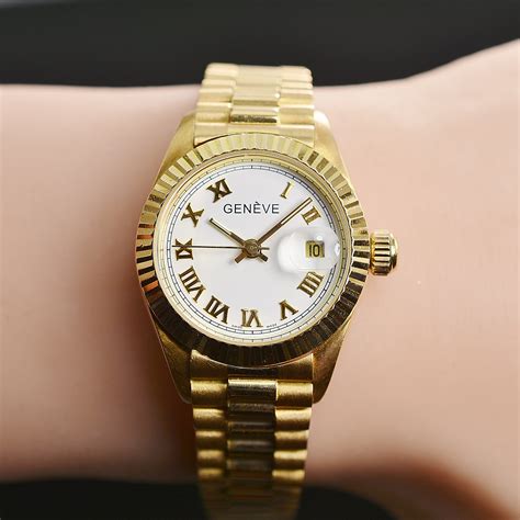 solid gold ladies watch